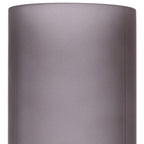 Set of Two Gray Glass Cylinder Table Vases  Warm Home View