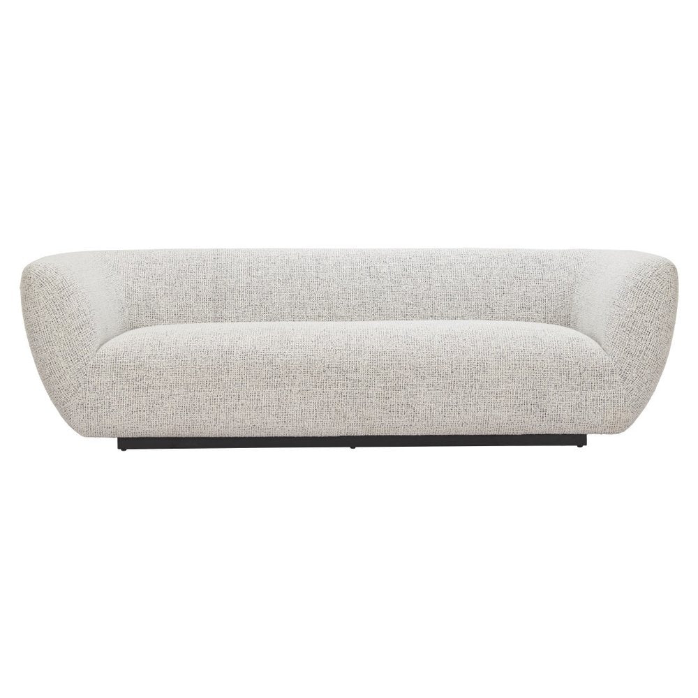 96" Gray Upholstered Sofa  Warm Home View
