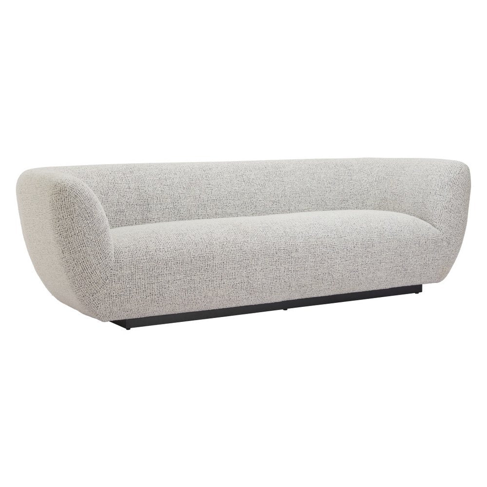 96" Gray Upholstered Sofa  Warm Home View