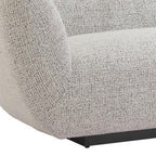 96" Gray Upholstered Sofa  Warm Home View