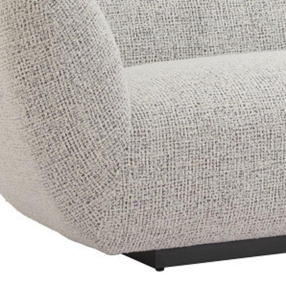 96" Gray Upholstered Sofa  Warm Home View