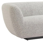 96" Gray Upholstered Sofa  Warm Home View