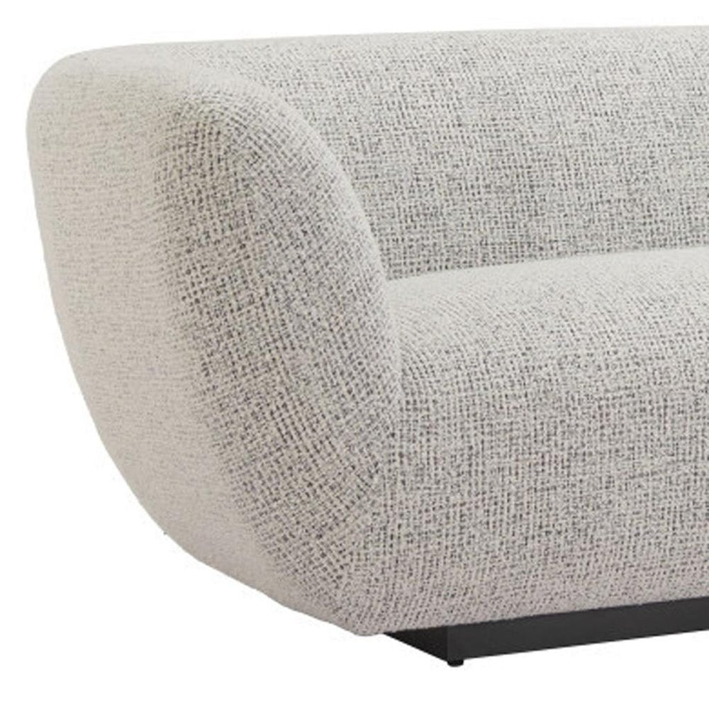 96" Gray Upholstered Sofa  Warm Home View