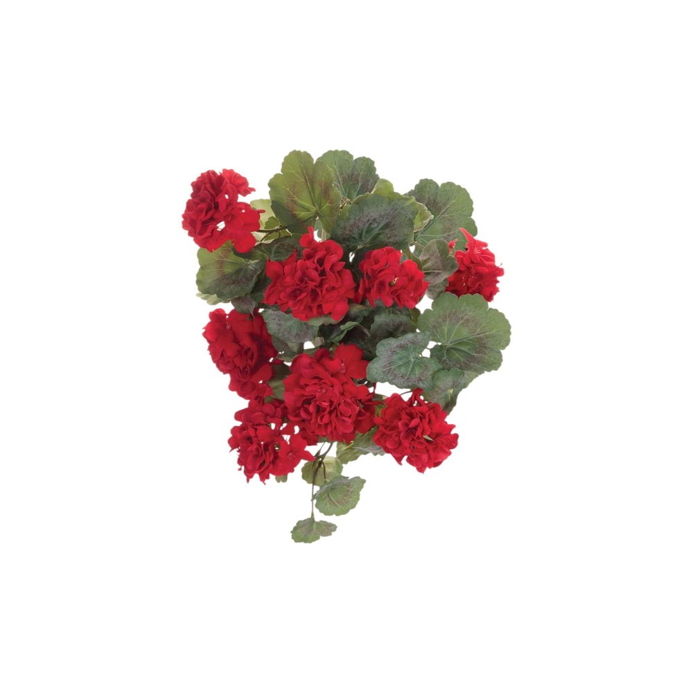 Set of Two 22" Red And Green Artificial Flowering  Warm Home View