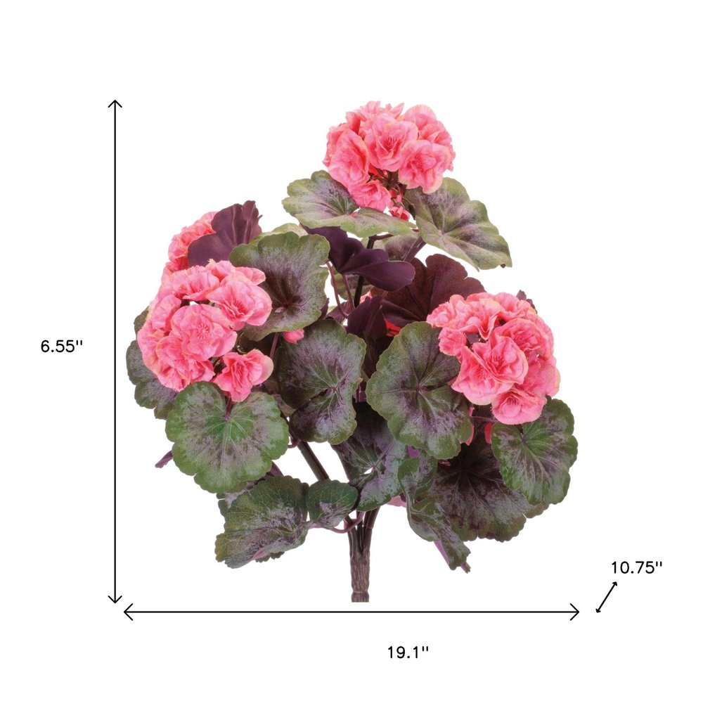 Set of Two 19" Pink And Green Artificial Flowering  Warm Home View