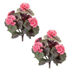 Set of Two 19" Pink And Green Artificial Flowering  Warm Home View