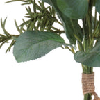 Set of Two 25" White Yellow And Green Artificial Flowering  Warm Home View