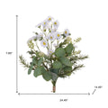 Set of Two 24" White Yellow And Green Artificial Flowering  Warm Home View