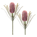 Set of Two 29" Pink White And Green Artificial Flowering  Warm Home View