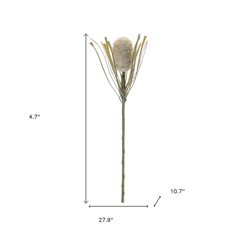 Set of Two 28" Green And White Artificial Flowering  Warm Home View