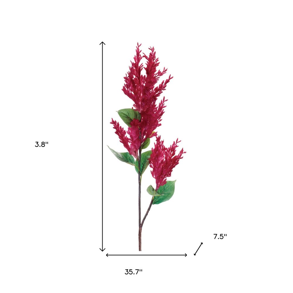 Set of Two 36" Red And Green Artificial Flowering  Warm Home View