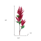 Set of Two 36" Red And Green Artificial Flowering  Warm Home View