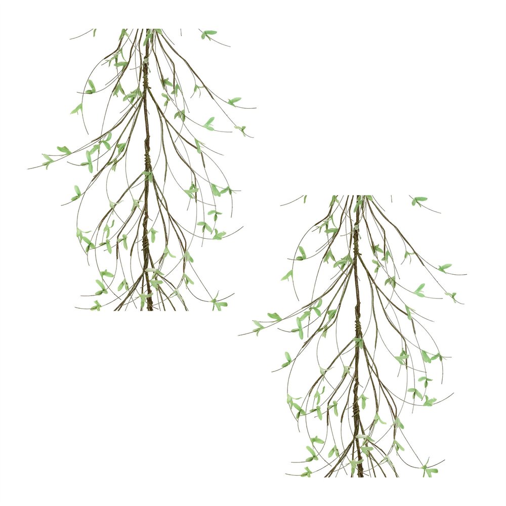 Set of Two 64" Green And Brown Artificial Foliage  Warm Home View