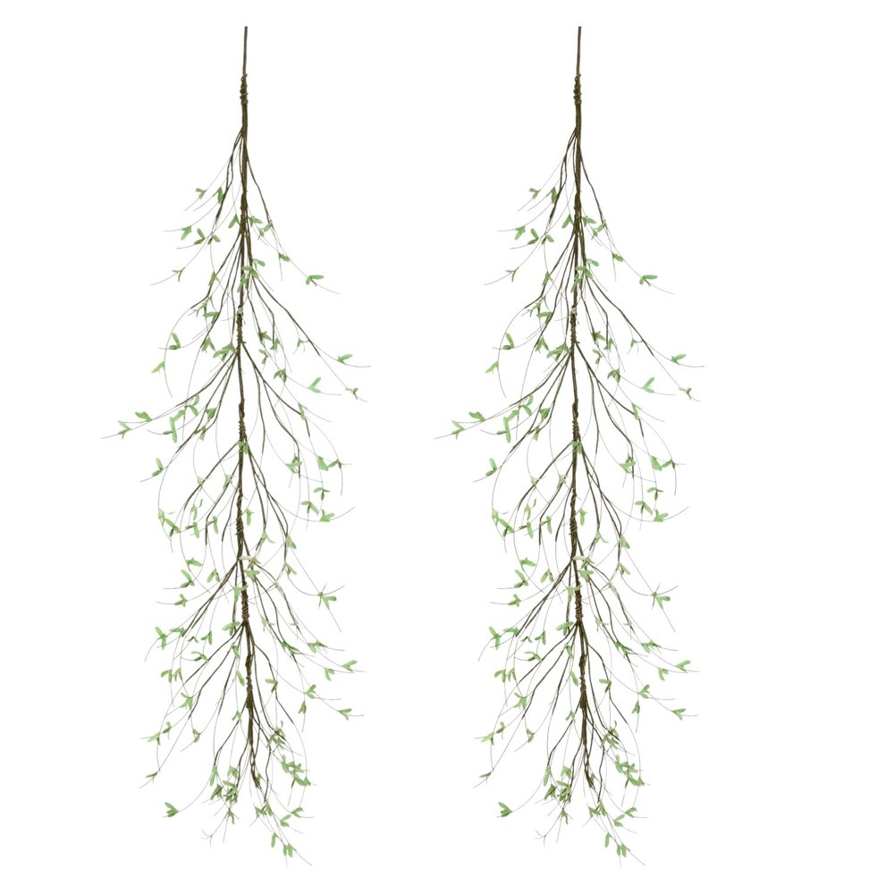 Set of Two 64" Green And Brown Artificial Foliage  Warm Home View