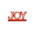 Set of Two Red And White Christmas Tabletop Sign with LED  Warm Home View