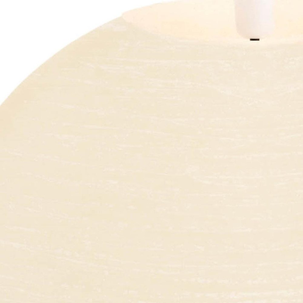 Set of Two Ivory Unscented Candle Flameless Designer Candles  Warm Home View