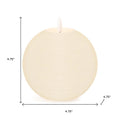 Set of Two Ivory Unscented Candle Flameless Designer Candles  Warm Home View