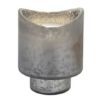 Set of Two White Currant Scented Two Wick Candles In Frosted Glass Holders  Warm Home View