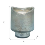 Set of Two White Currant Scented Two Wick Candles In Frosted Glass Holders  Warm Home View