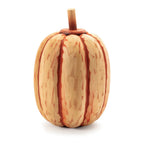Set of Two Orange Wood Pumpkin Thanksgiving Pumpkin Tabletop Sculpture  Warm Home View
