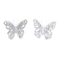 Set of Two White And Beige Polyresin Butterfly Tabletop Sculptures  Warm Home View