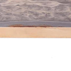 36" Gray And Natural Wood Agate Pattern Wall Mount Accent Shelf  Warm Home View