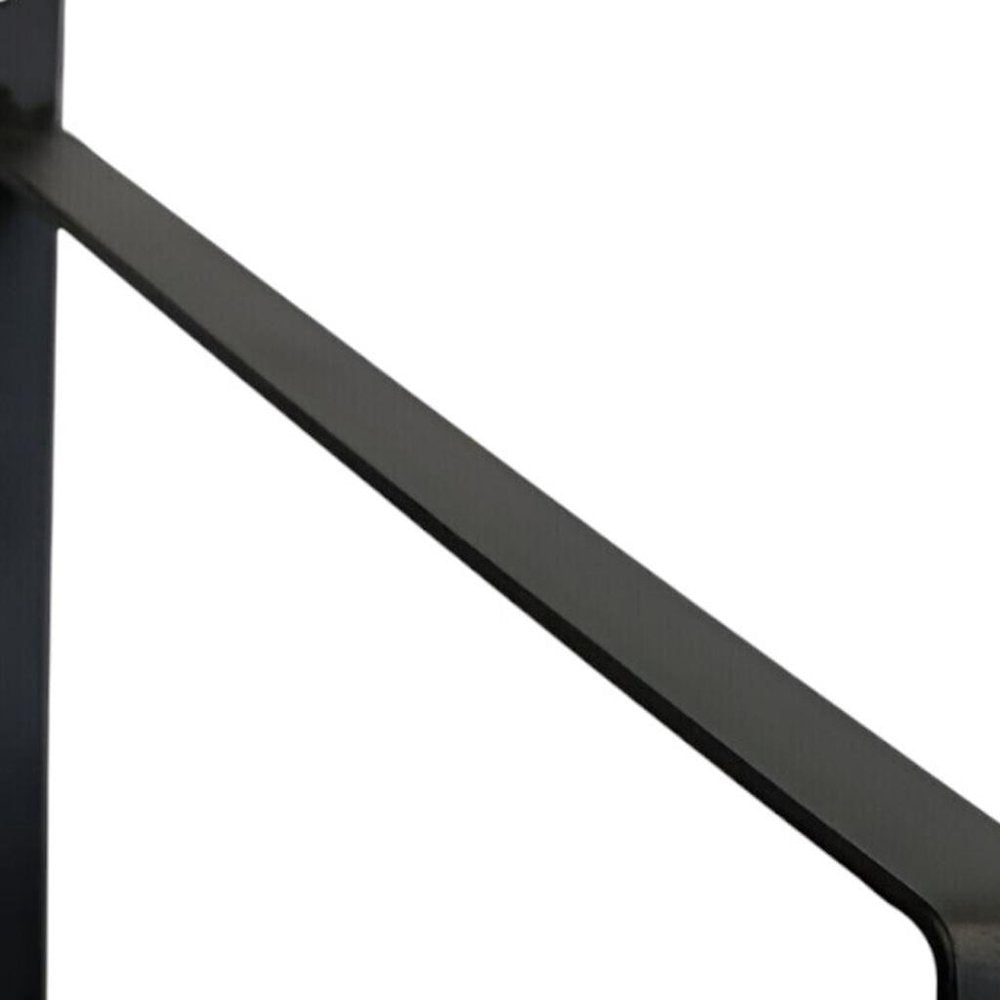 8" Set Of Two Black Metal Wall Mounted Shelf Brackets  Warm Home View