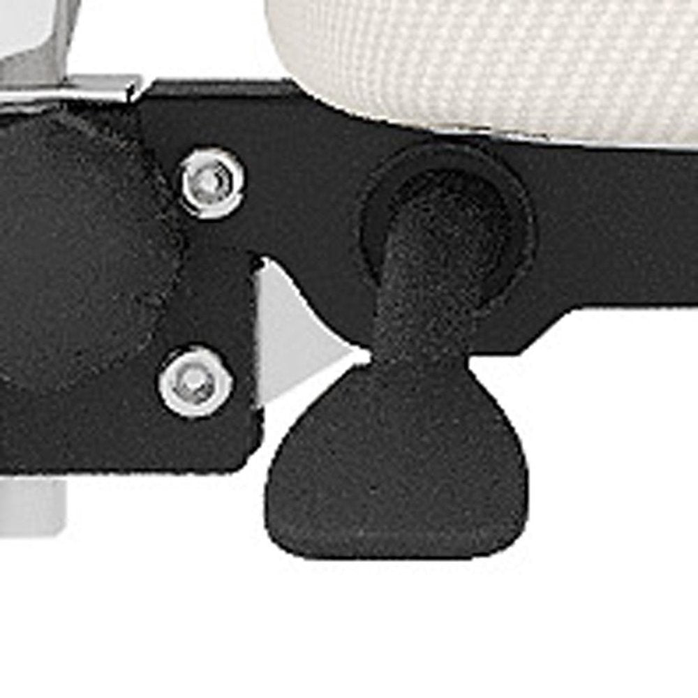 White and Black Adjustable Height Swivel Rolling Office Chair  Warm Home View