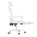 White and Black Adjustable Height Swivel Rolling Office Chair  Warm Home View