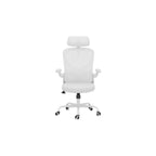 White and Black Adjustable Height Swivel Rolling Office Chair  Warm Home View