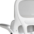White Adjustable Height Swivel Rolling Gaming Chair  Warm Home View