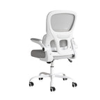 White Adjustable Height Swivel Rolling Gaming Chair  Warm Home View