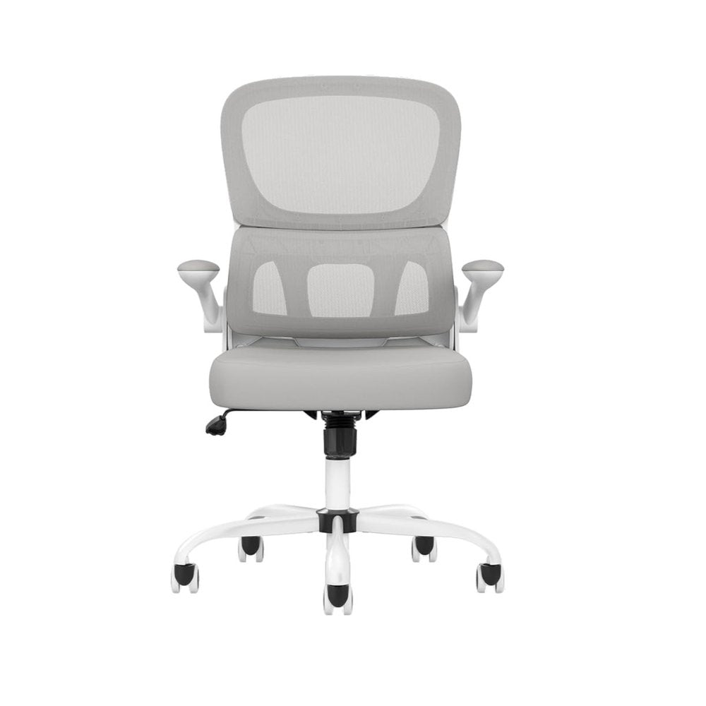 White Adjustable Height Swivel Rolling Gaming Chair  Warm Home View