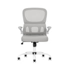 White Adjustable Height Swivel Rolling Gaming Chair  Warm Home View