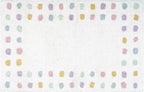 32" White Purple And Pink Cotton Polka Dots Bath Rug  Warm Home View