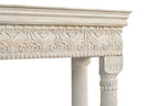 White Floral Wood Storage Bench, Flip Top, 1-Piece  Warm Home View
