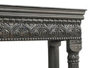 Black Floral Wood Storage Bench, Flip Top, 1-Piece  Warm Home View