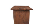 Seven Piece Brown Solid Wood Dining Set with Six Chairs  Warm Home View