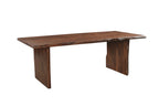 Nine Piece Brown Solid Wood Dining Set with Eight Chairs  Warm Home View