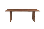 Nine Piece Brown Solid Wood Dining Set with Eight Chairs  Warm Home View