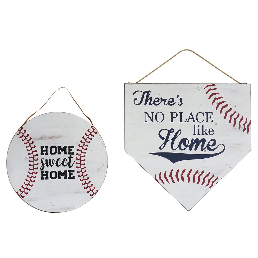 Set of Two Brown And White Home Sweet Home Wood Wall Decor  Warm Home View
