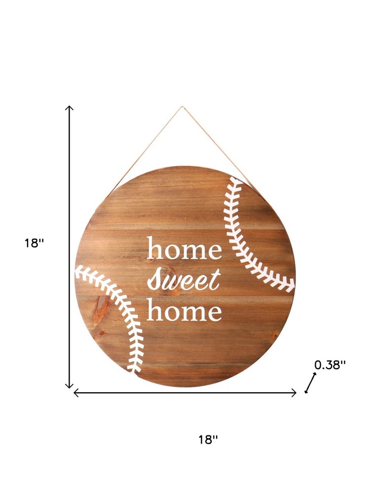 Set of Two Brown And White Home Sweet Home Wood Wall Decor  Warm Home View