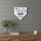 Set of Two Brown And White Home Sweet Home Wood Wall Decor  Warm Home View
