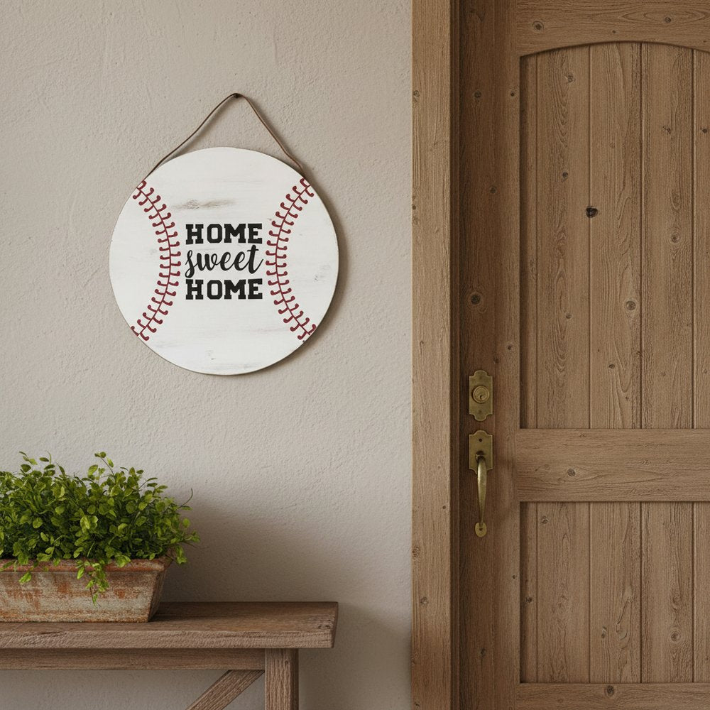 Set of Two Brown And White Home Sweet Home Wood Wall Decor  Warm Home View