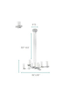 Victory 12 Light Chandelier //  Chrome  Warm Home View