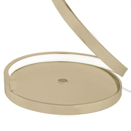 Modern Spiral Integrated LED Table Lamp, Gold  Warm Home View