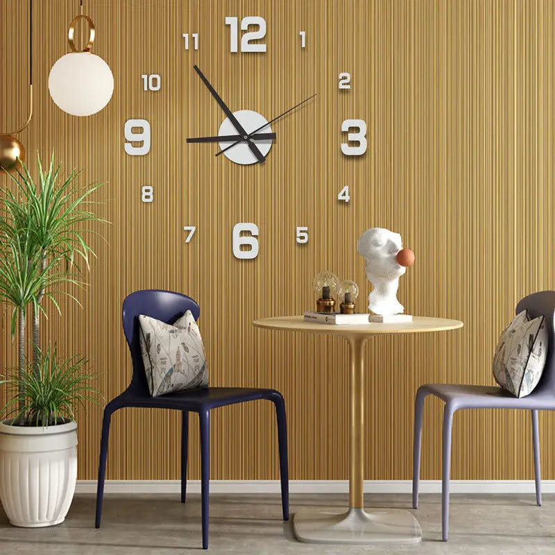 Modern Creative Quartz Wall Clock for Living Room  Warm Home View