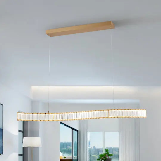 Alexandria Brushed Gold Chandelier  Warm Home View