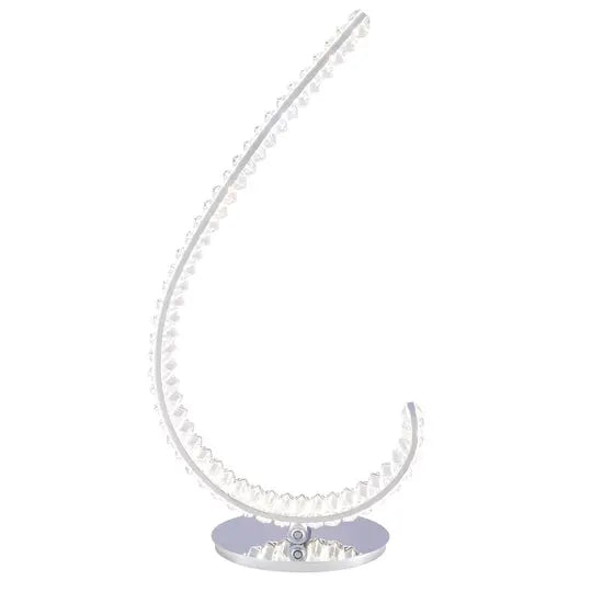 Grace Crystal 16W Table Lamp // Touch & Dimmable (R Chrome)  Warm Home View