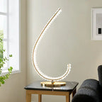 Grace Crystal 16W Table Lamp // Touch & Dimmable (R Gold)  Warm Home View
